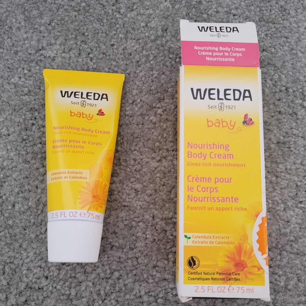 Weleda Baby Calendula Nourishing Body Cream, 2.5 fl oz 75 ml Nice exp 11/22+